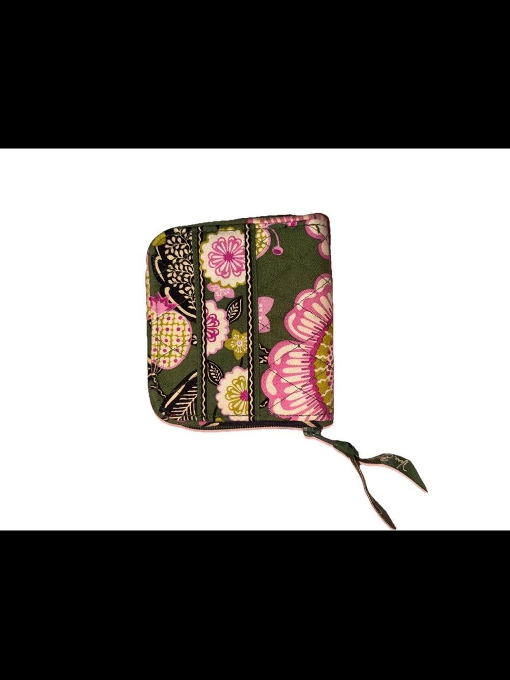 Vera Bradley Quilted Cotton Wallet Zip Around Olivia Pink Retired Pattern